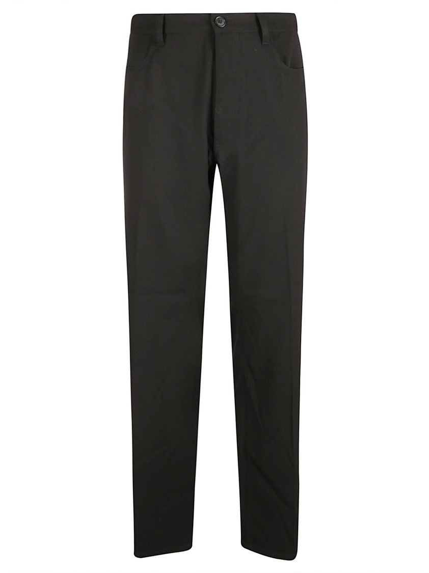 Balenciaga Mid-Rise Stretch Wool Twill Trousers