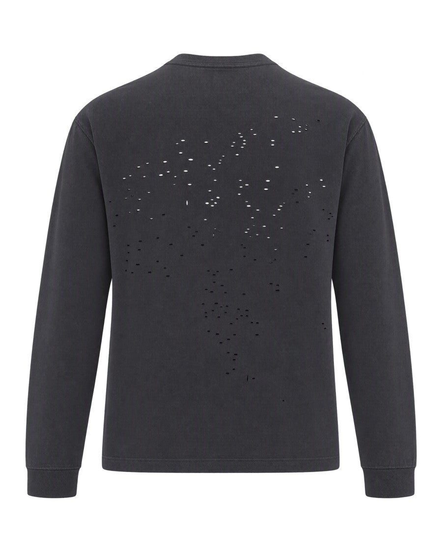 Satisfy Aged Black Mothtech Microhole Long-Sleeve T-Shirt