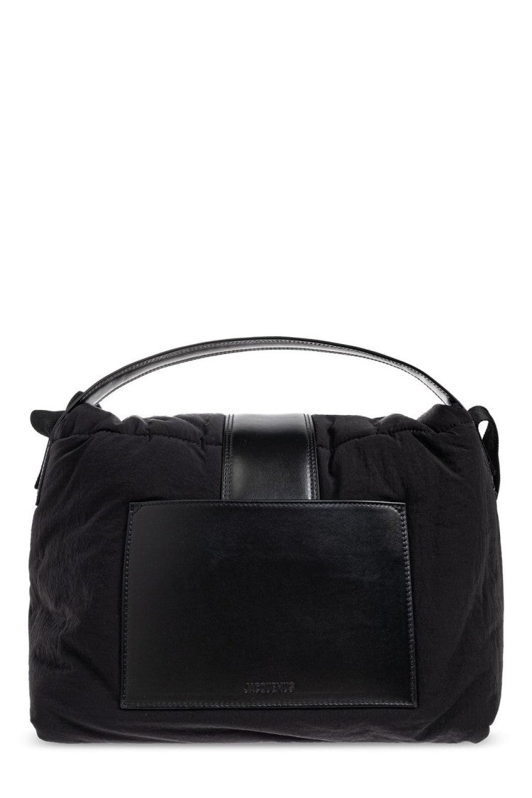 Jacquemus Structured Black Nylon Tote Bag