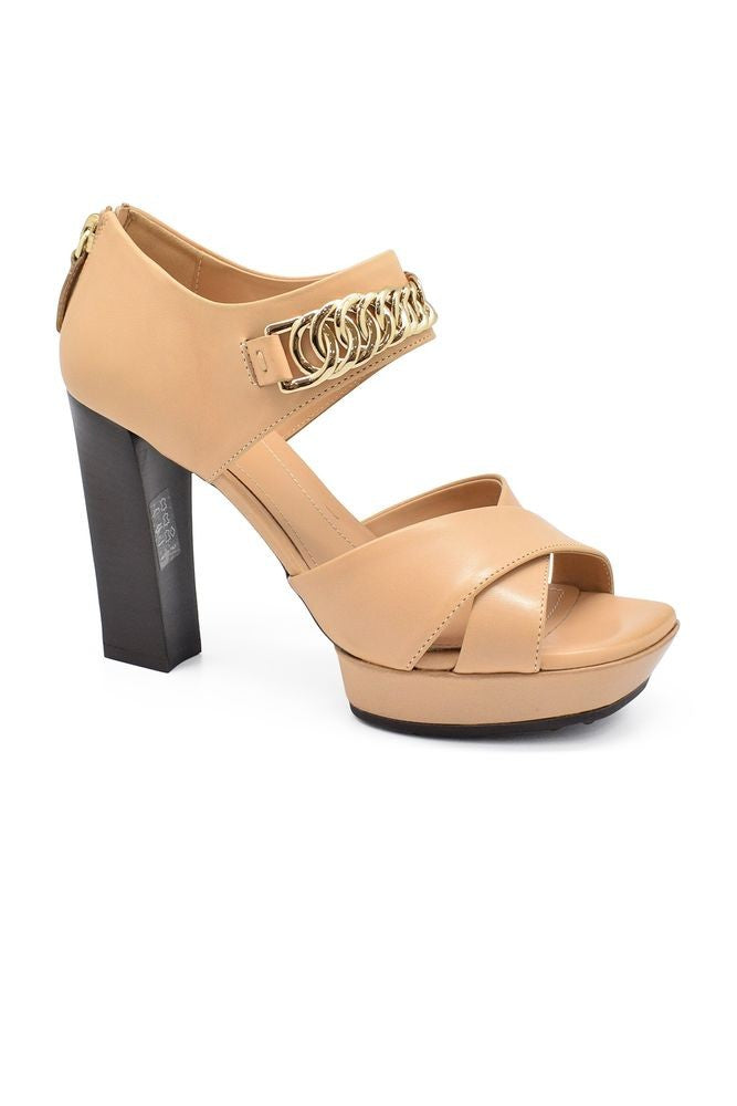 Tod's Nude Leather Sandals