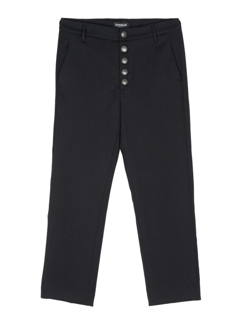 Dondup Black Nima Tailored Elegant Pants