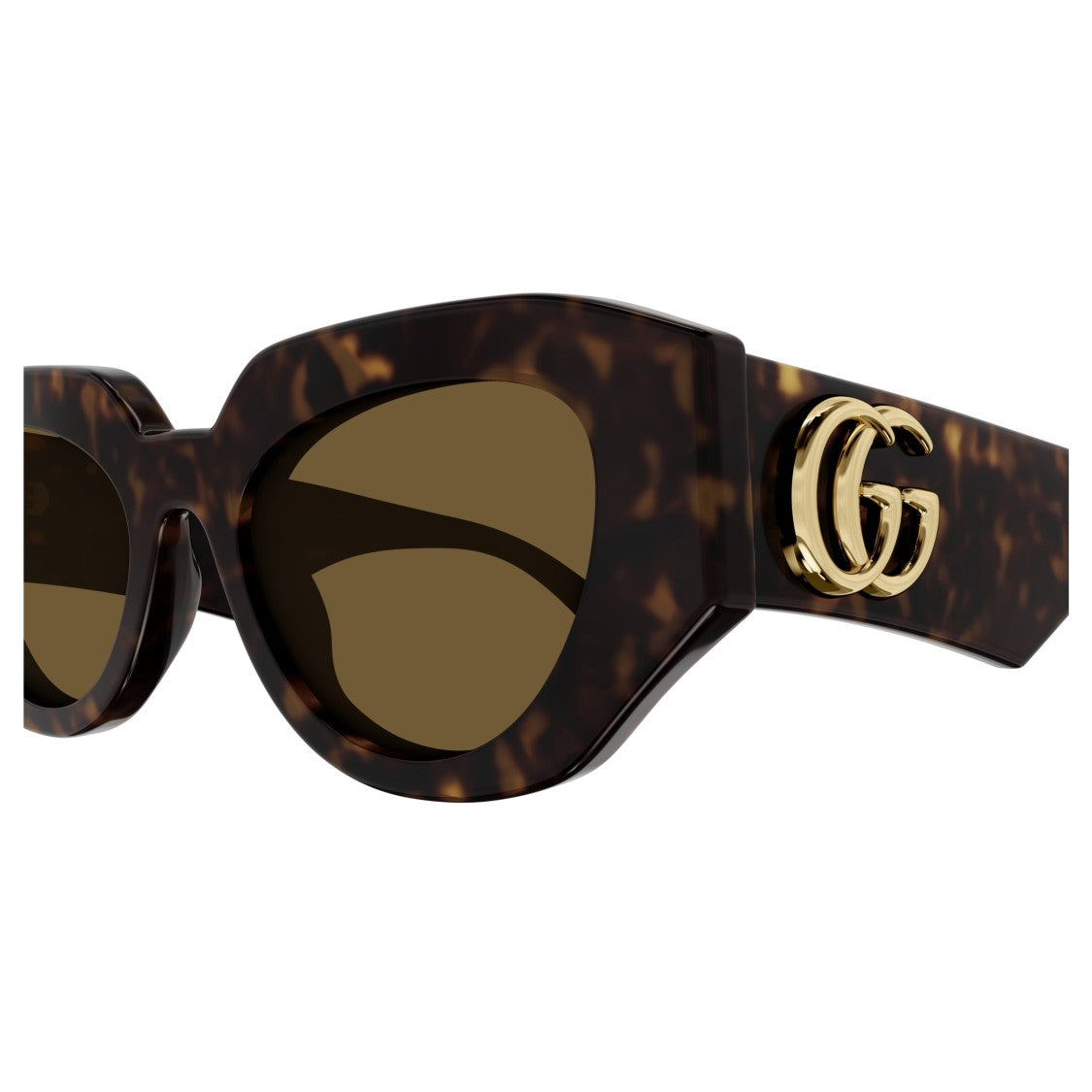 Gucci Gg1421s Oversized Tortoiseshell Cat-Eye Sunglasses