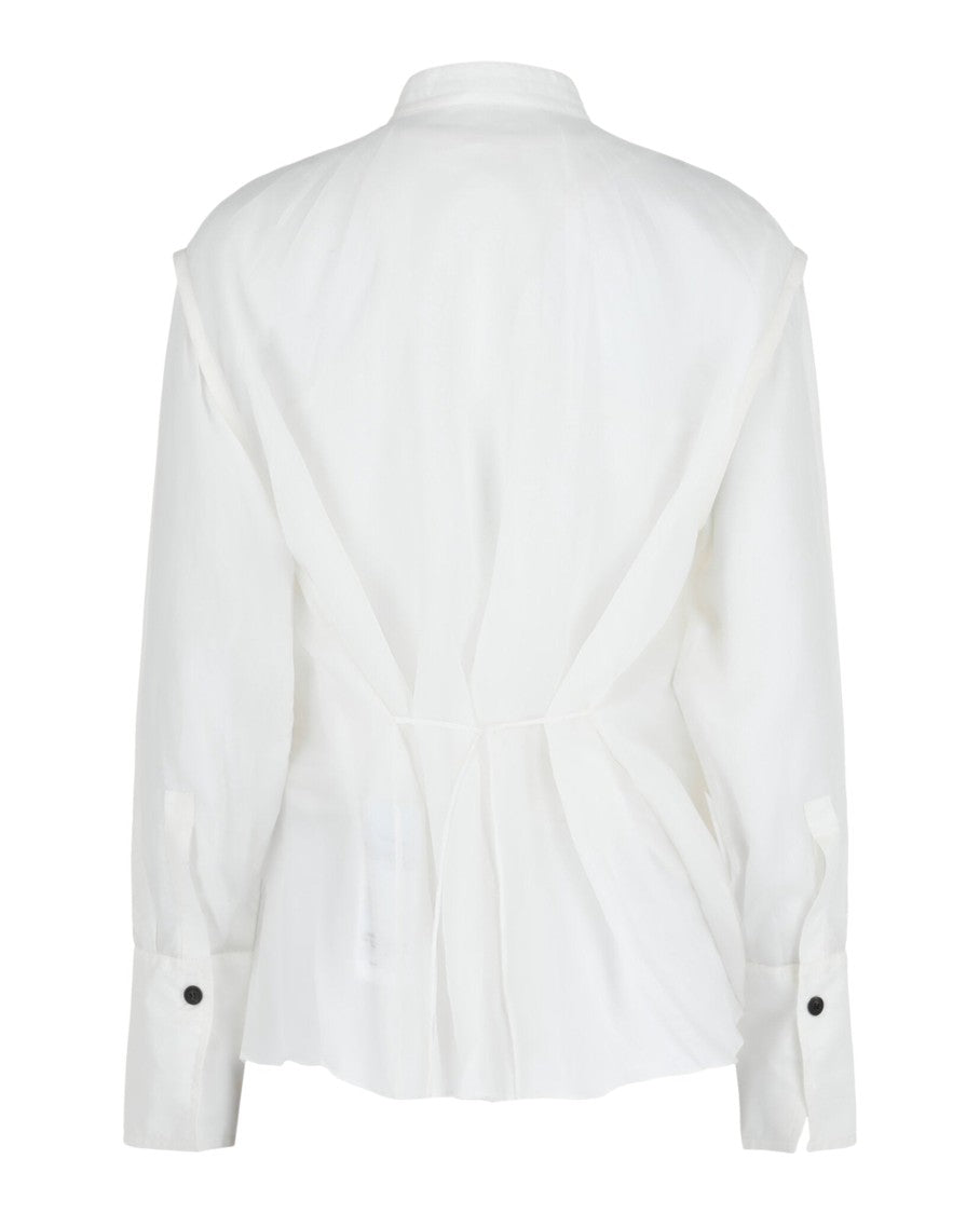 Ferragamo Irregular Pleat Blouse