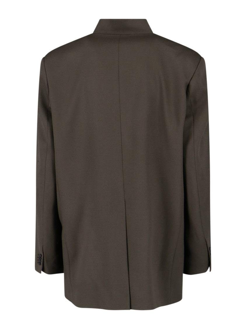 The Attico Single-Breasted Virgin Wool Blazer