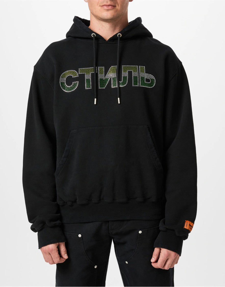Heron Preston Ctnmb Strass Logo Hoodie