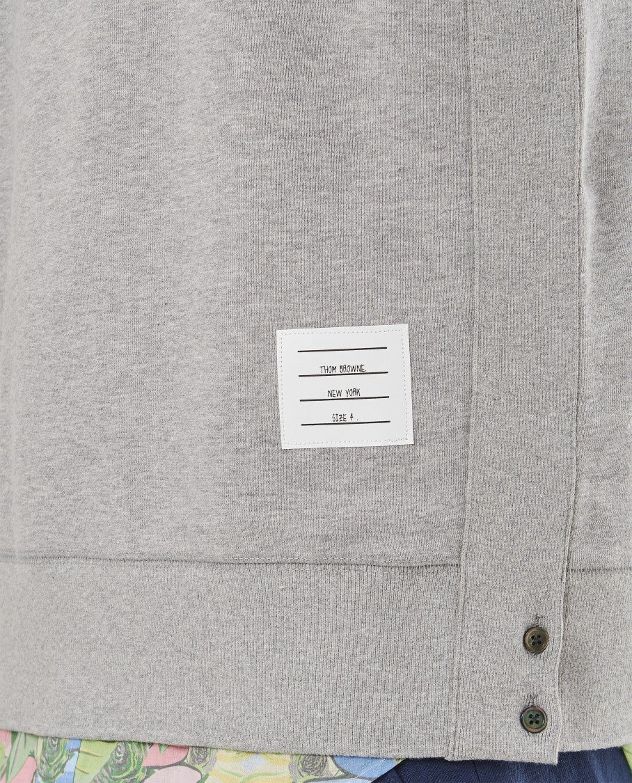 Thom Browne Classic Sweatshirt In Classic Loopback