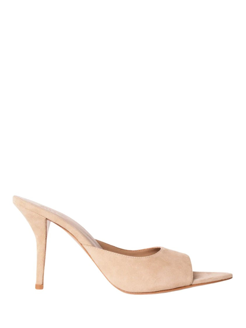 Gia Borghini Beige Suede Perni04 Pointed Mules