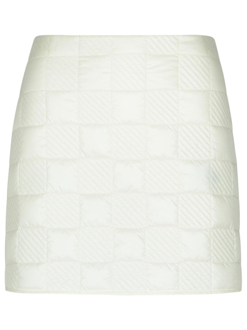 Moncler Cream Polyamide Miniskirt