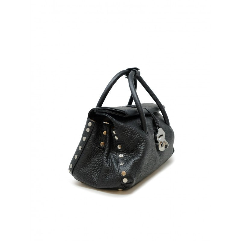 Zanellato Black Dotta Centauro Leather Handbag