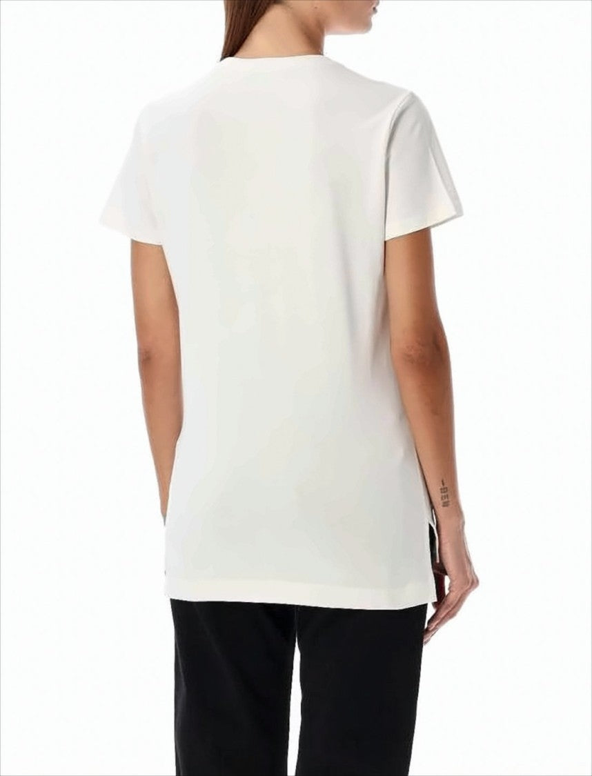 Vivienne Westwood White Cotton T-Shirt With Embroidered Emblem