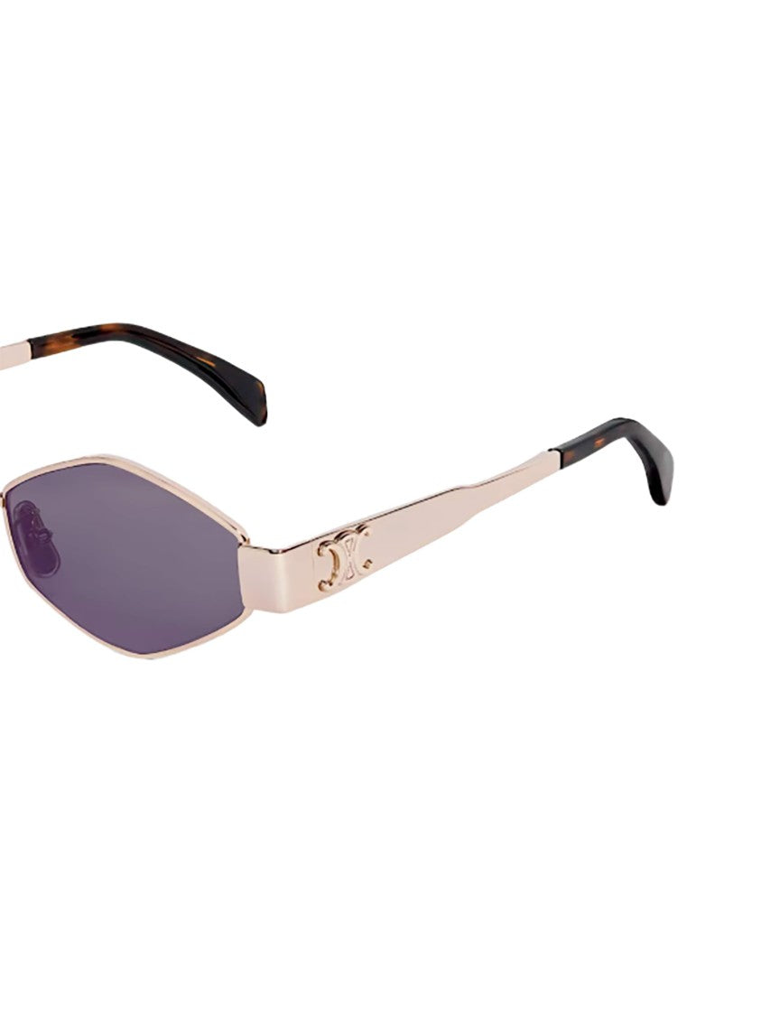 Celine Metallic Finish Hexagonal Sunglasses
