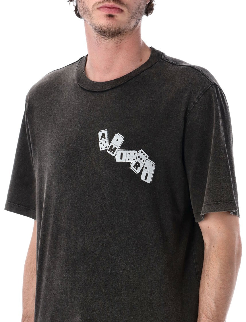 Amiri Domino Relaxed Fit Vintage Cotton T Shirt