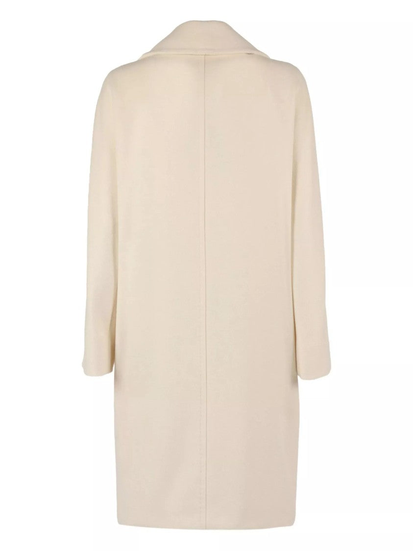 Max Mara Double-Breasted Virgin Wool Coat With Wide Lapels