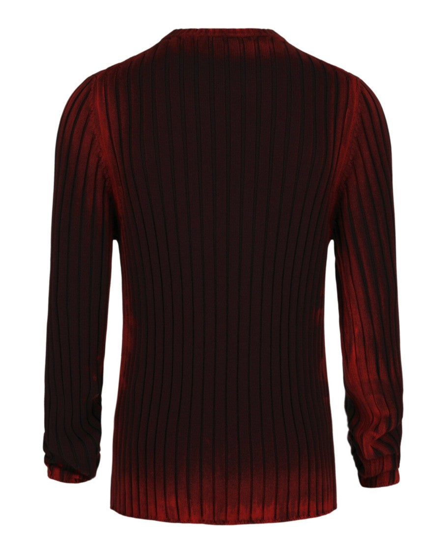 Ferragamo Tie-Dye Ribbed Sweater