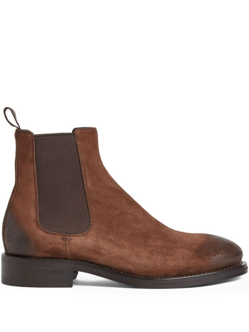 Dsquared2 Brown Suede Boots