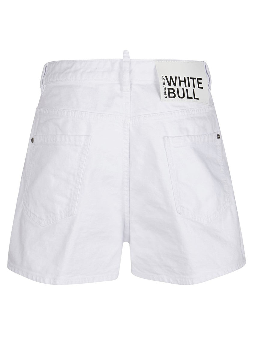 Dsquared2 Stretch Cotton Baggy Shorts