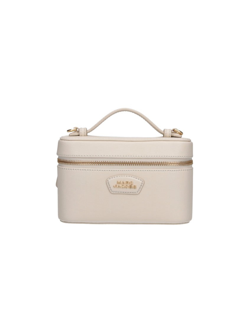 Marc Jacobs White The Vanity Bag Calf Leather Handag
