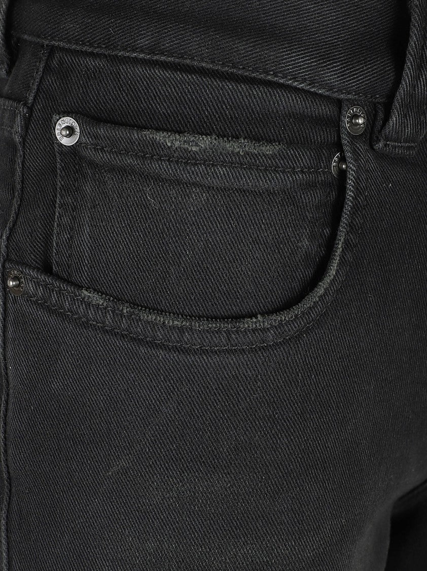 Balenciaga Mid Rise Cotton Denim Jeans