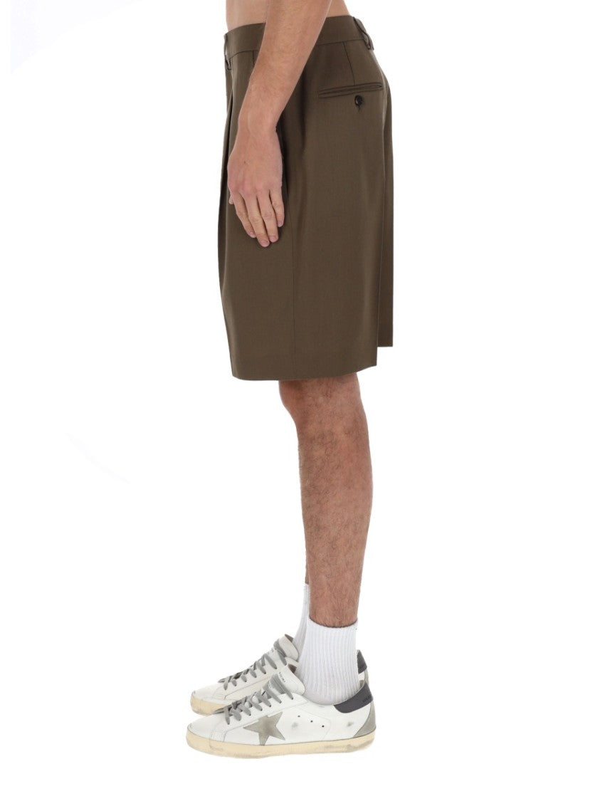 Golden Goose Golden Goose Pleated Tailored Denim Shorts