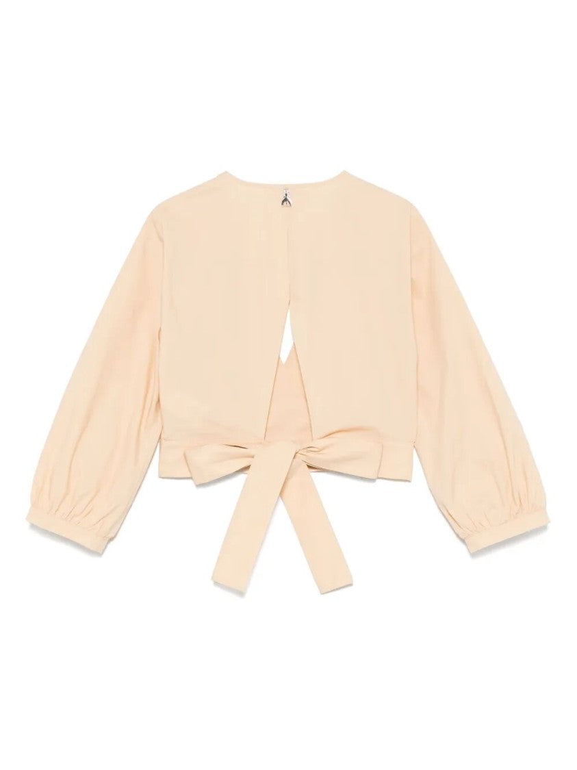 Patrizia Pepe Wrap Top With Deep V-Neck