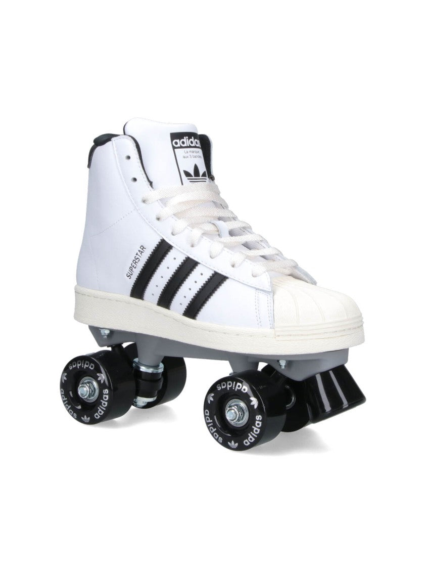 Adidas White "Superstar 82" Roller Skates
