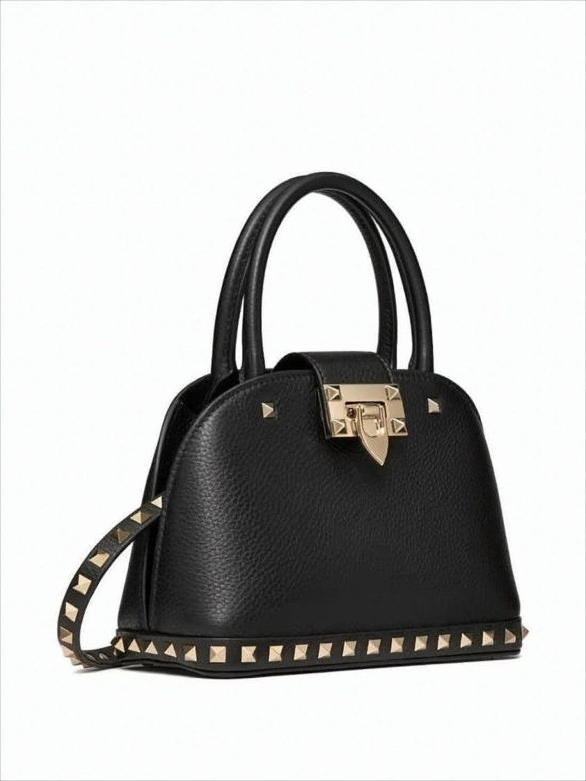 Valentino Garavani Textured Calf Leather Tote Bag