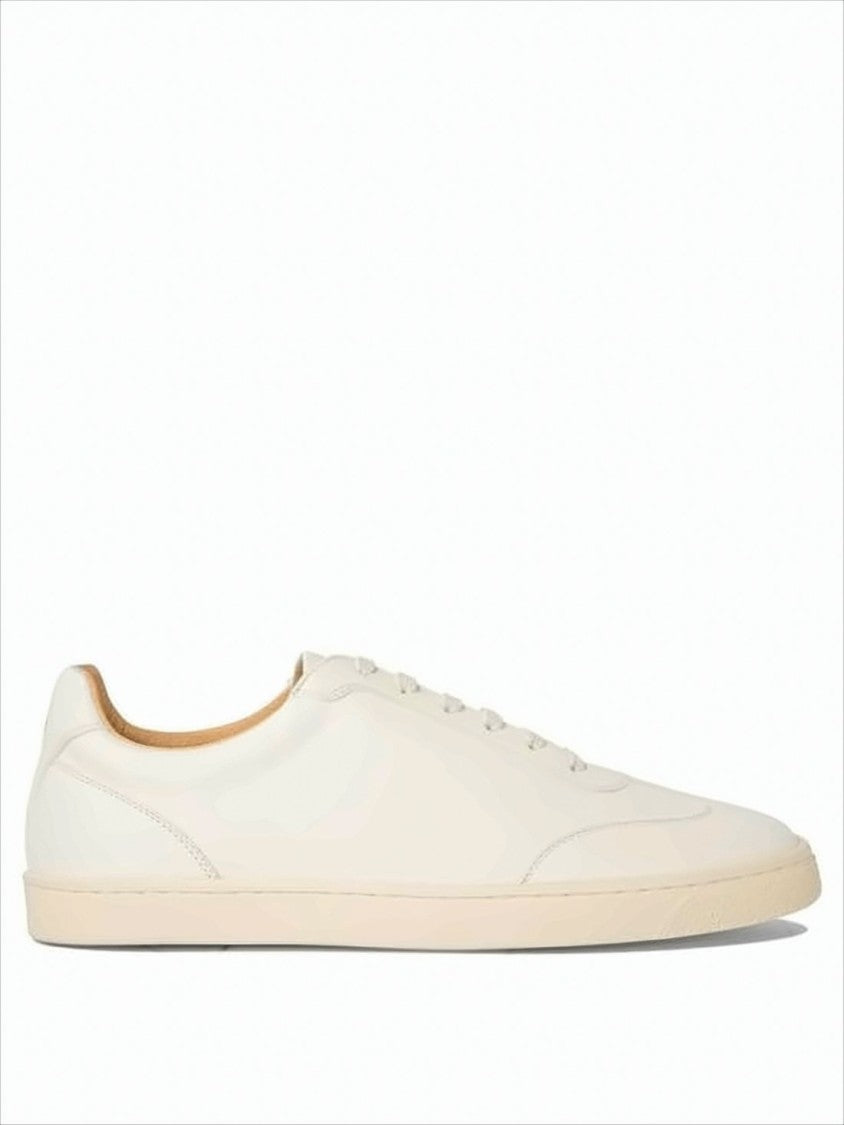 Brunello Cucinelli Low-Top Sneakers In Smooth Deerskin
