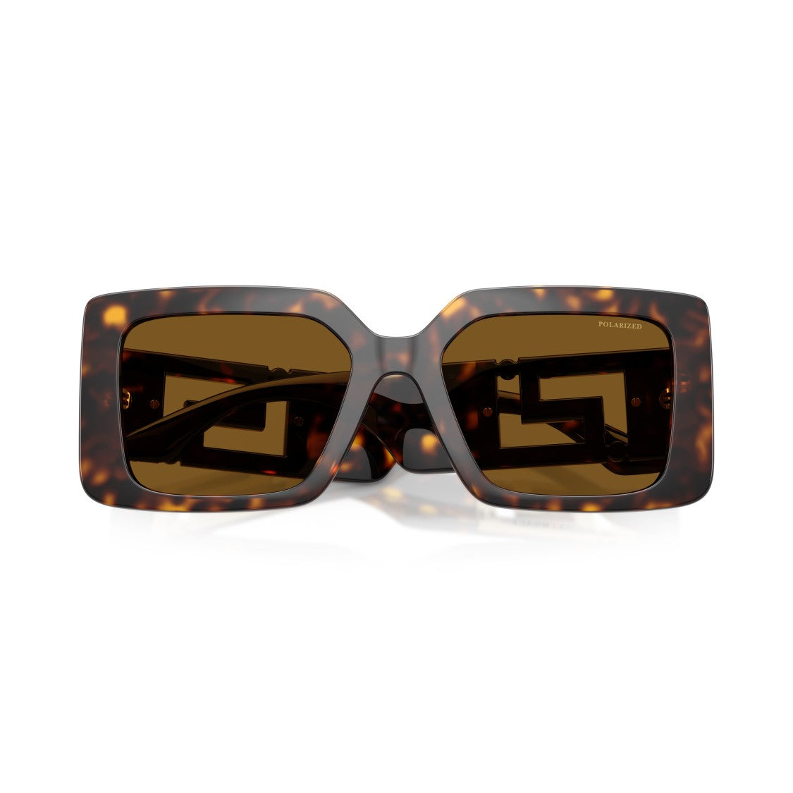 Versace 0Ve4505u Rectangular Tortoiseshell Sunglasses