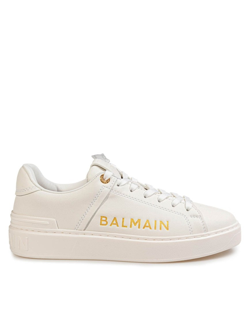 Balmain B Court White Leather Sneakers