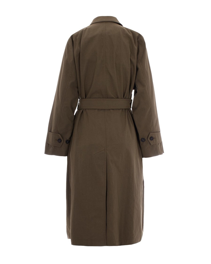Max Mara Mud Gabardine Trench Coat