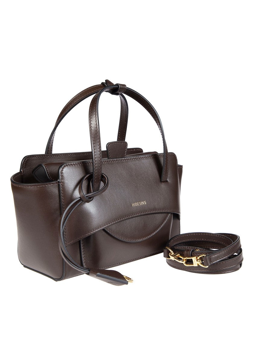 Hidesins Small Structured Flared Top Handles Bag