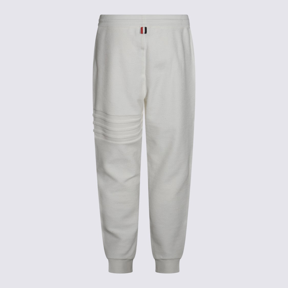 Thom Browne Minimalist Casual Trousers With Ribbed Waistband And Subtle Logo