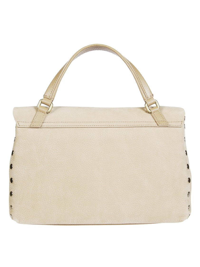 Zanellato Postina Jones Nabuk Small Gold Hardware Handbag