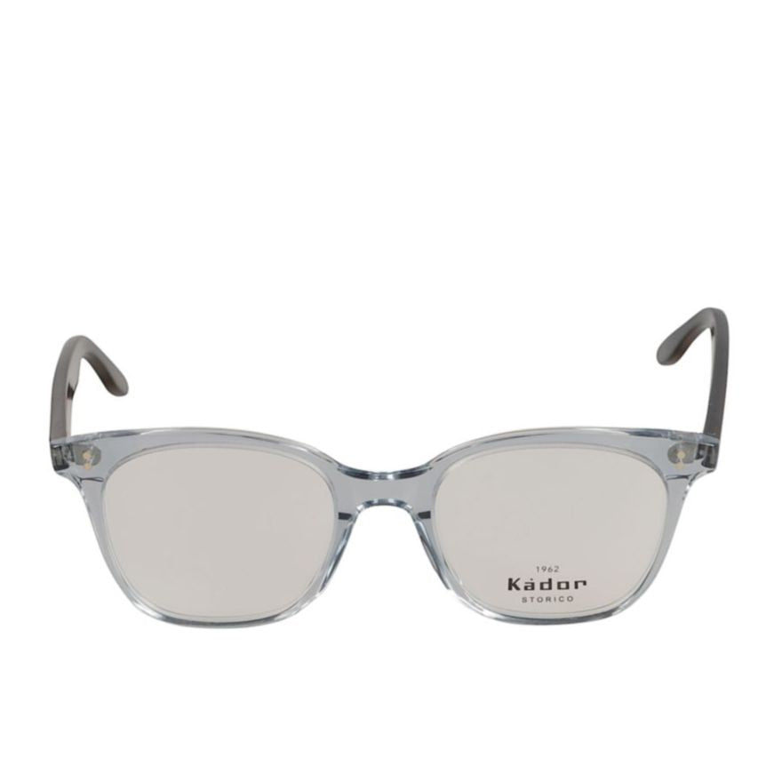 Kador Cooper Small Transparent Rectangular Eyeglasses With Black Temples