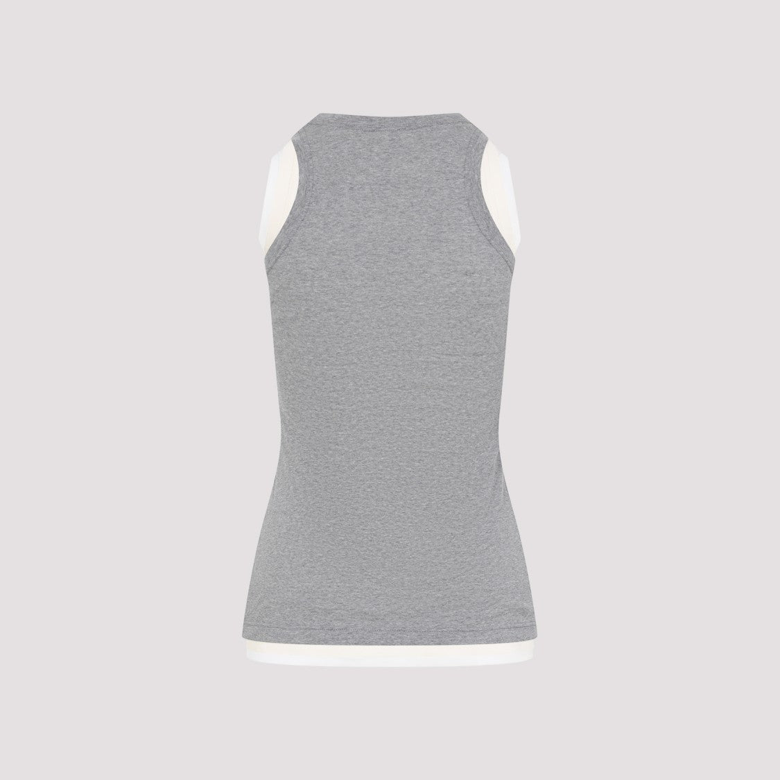 Jil Sander Kit Grey Cotton Tank Top