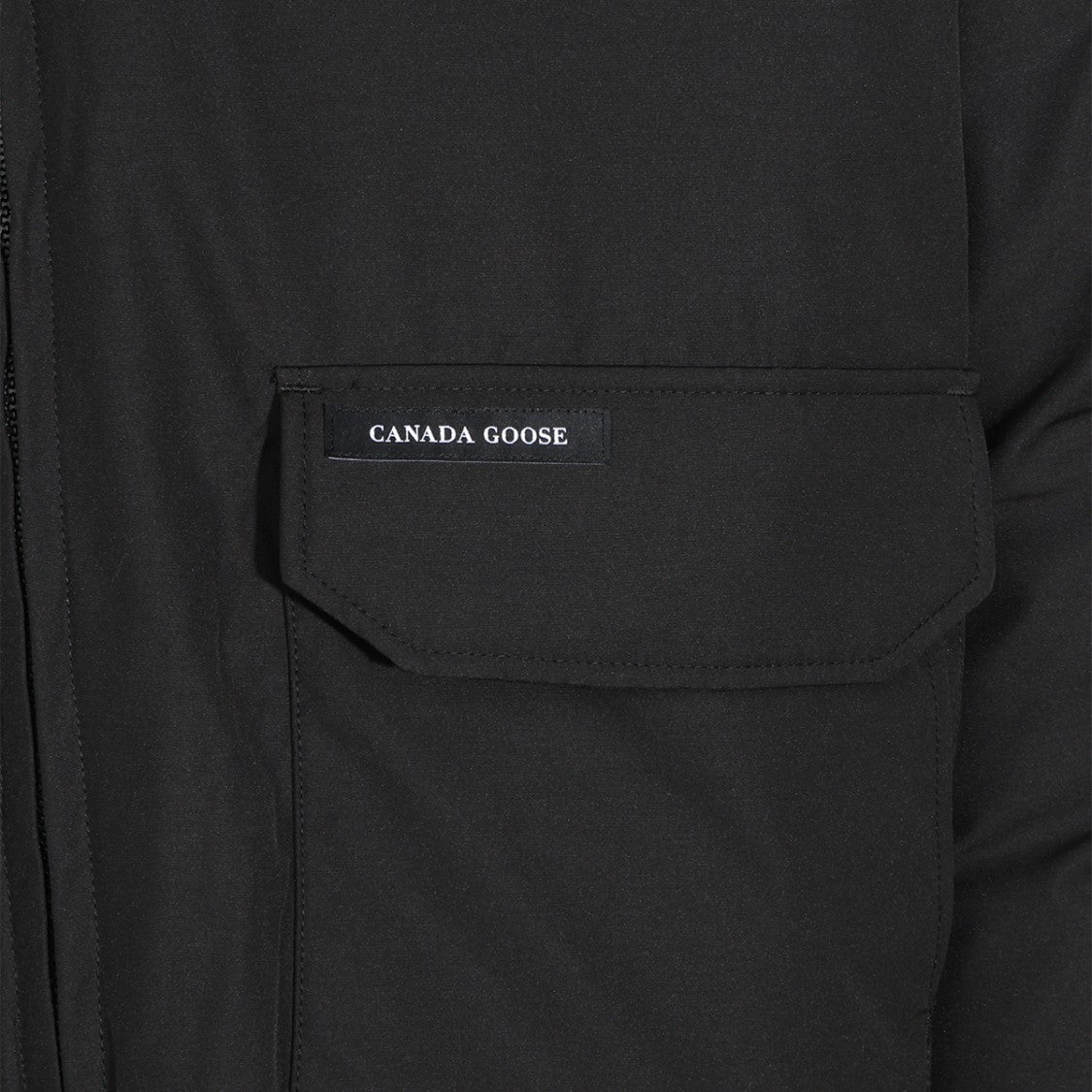 Canada Goose Black Front Zip Minimalist Casual Jacket