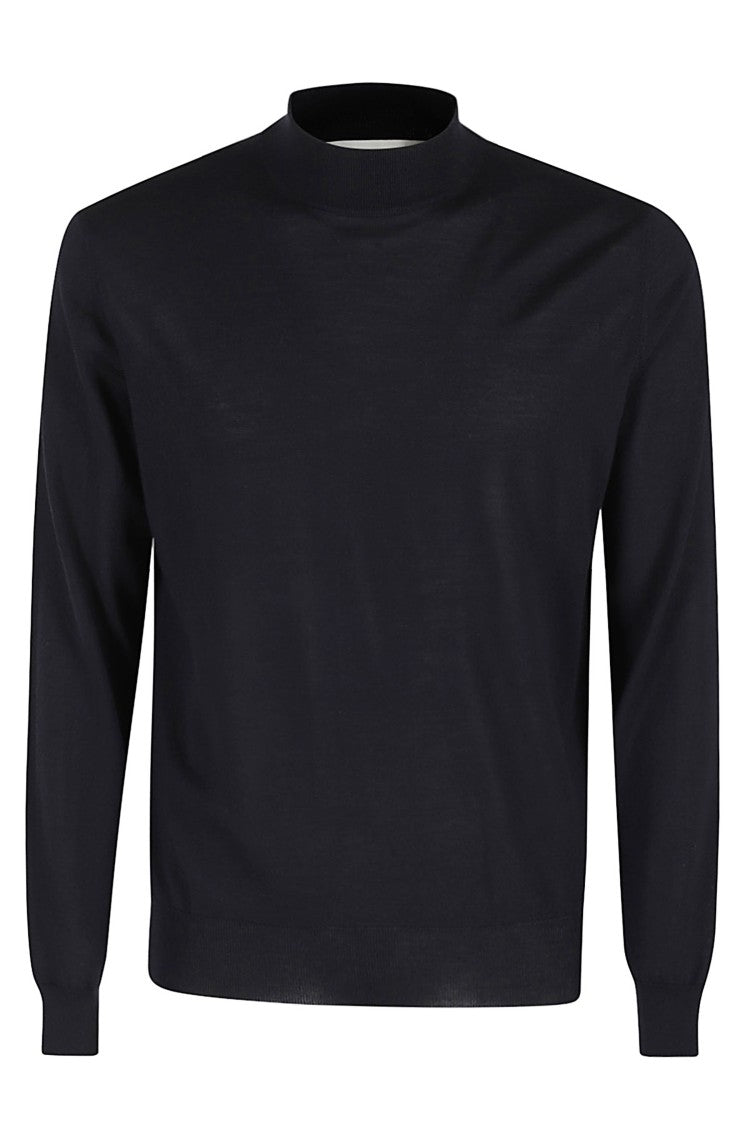 Filippo De Laurentiis High Collar Merino Wool Sweater