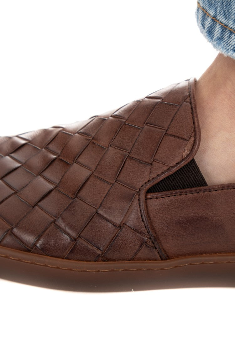 Henderson Antiparos Handwoven Leather Slip-On