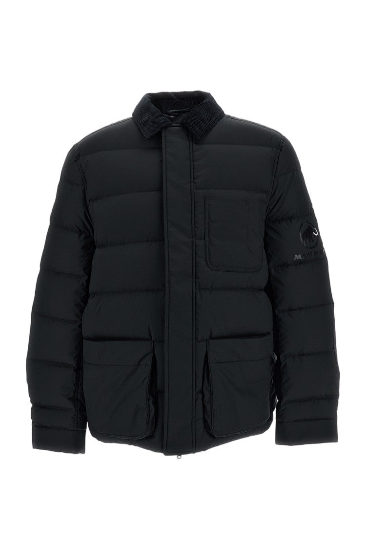 Junya Watanabe Black Quilted Corduroy Collar Padded Jacket