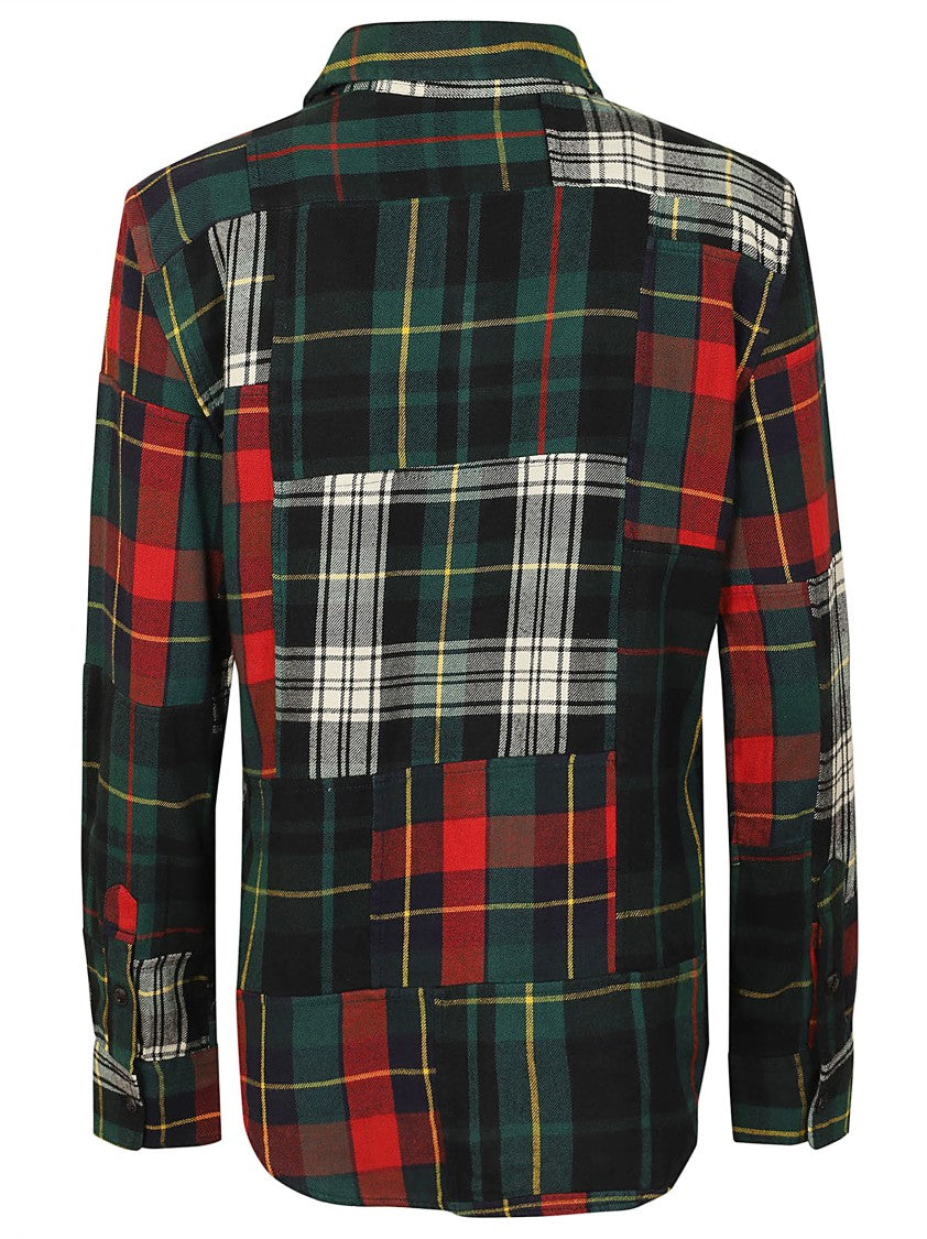 Polo Ralph Lauren Patchwork Design Long Sleeve Shirt