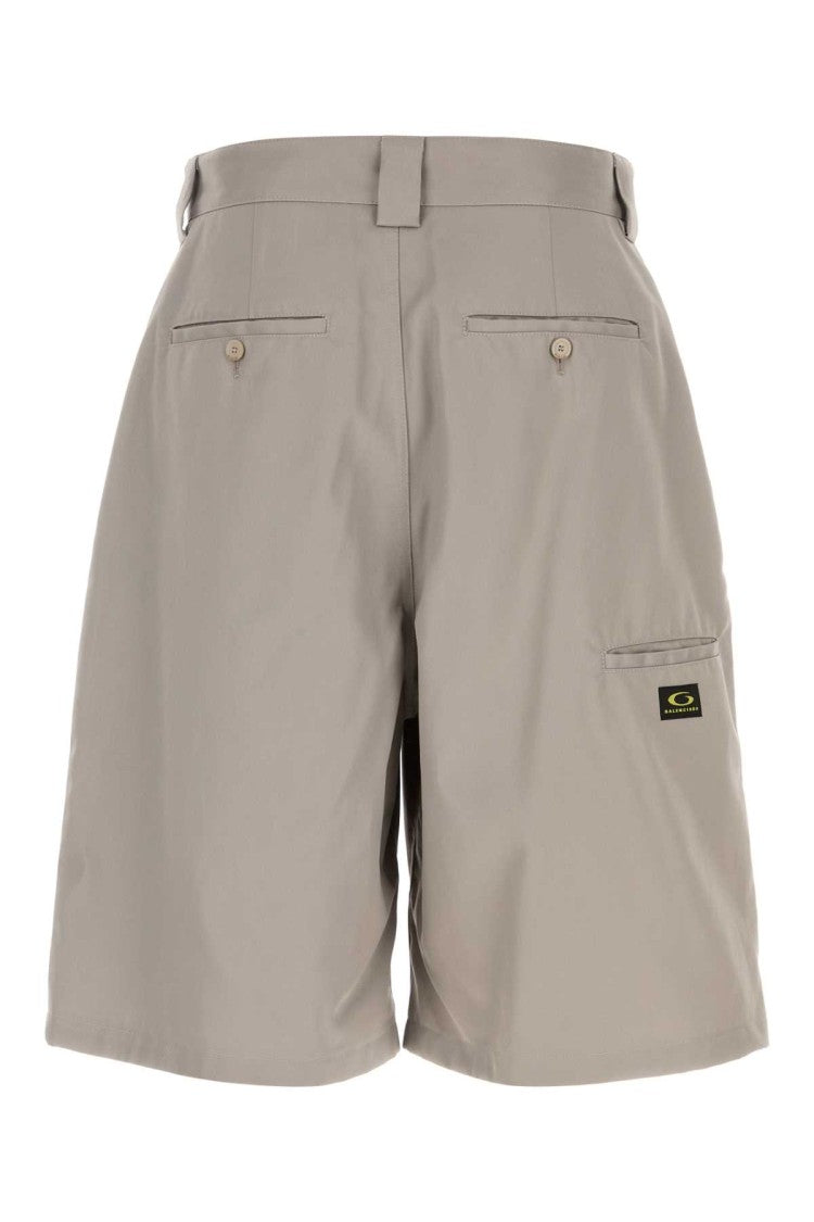 Balenciaga Grey Twill Bermuda Shorts