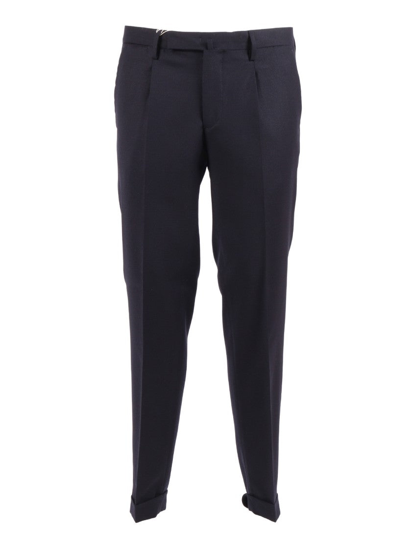 Briglia Slim Fit Tapered Cuffed Straight-Leg Pants
