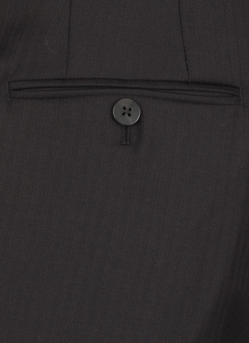 Caruso Dark Blue Caruso Wool Suit