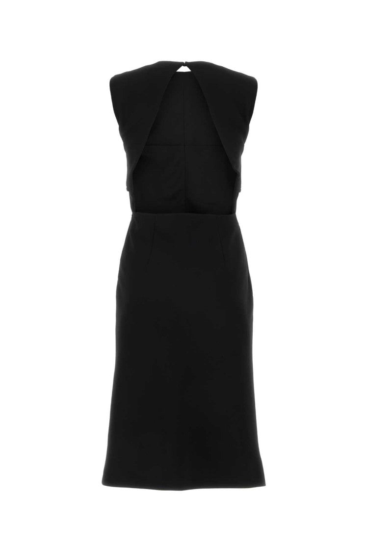 Sportmax Black Stretch Polyester Mirto Dress