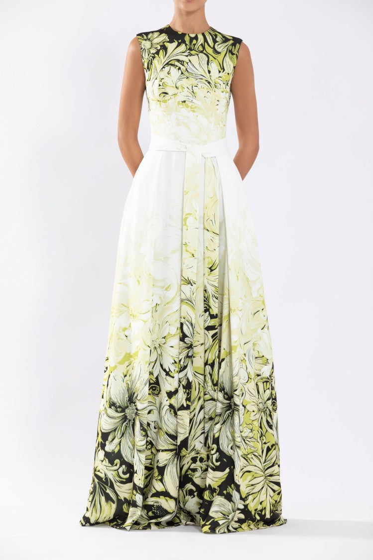 Saiid Kobeisy Crepe Printed Jumpsuit