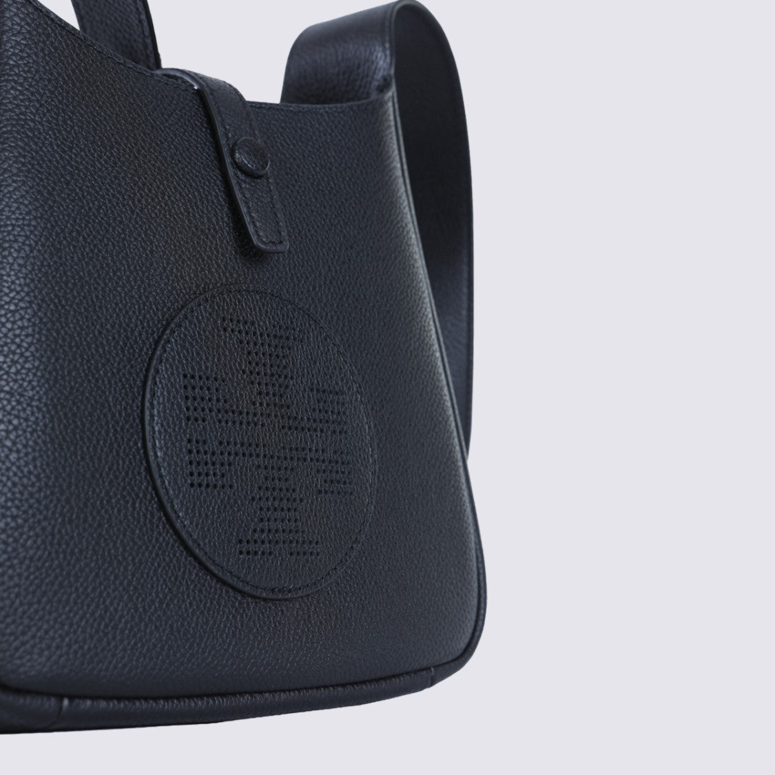 Tory Burch Structured Shoulder Bag With Pebbled Texture And Embossed Logo