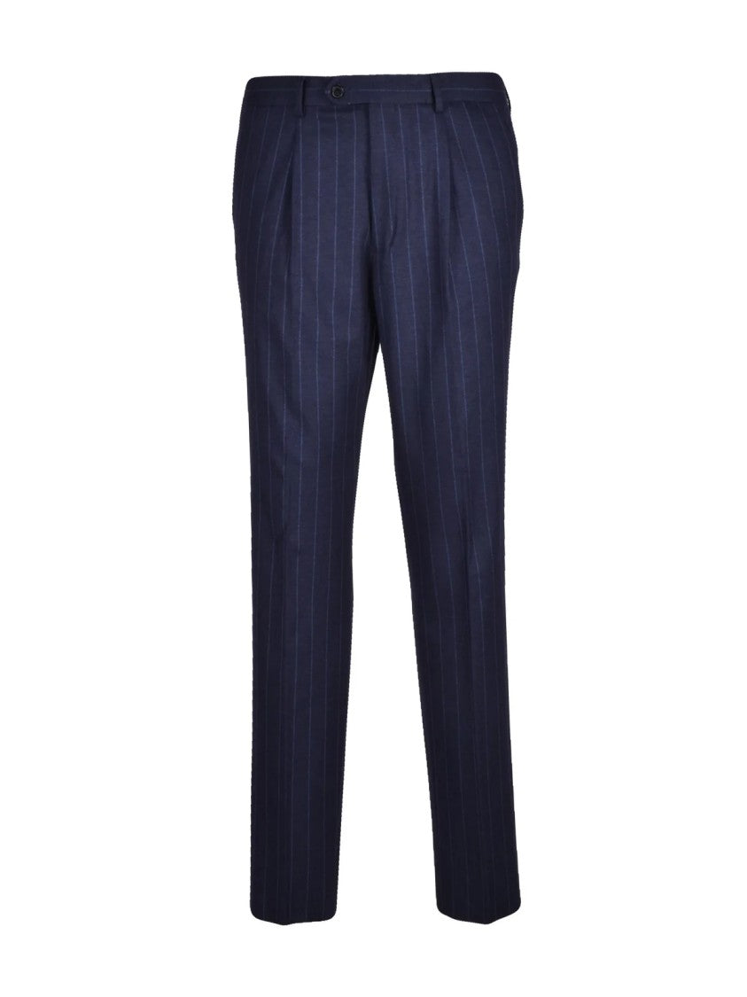 Manuel Ritz Blue Polyester-Blend Rounded Formal Suit