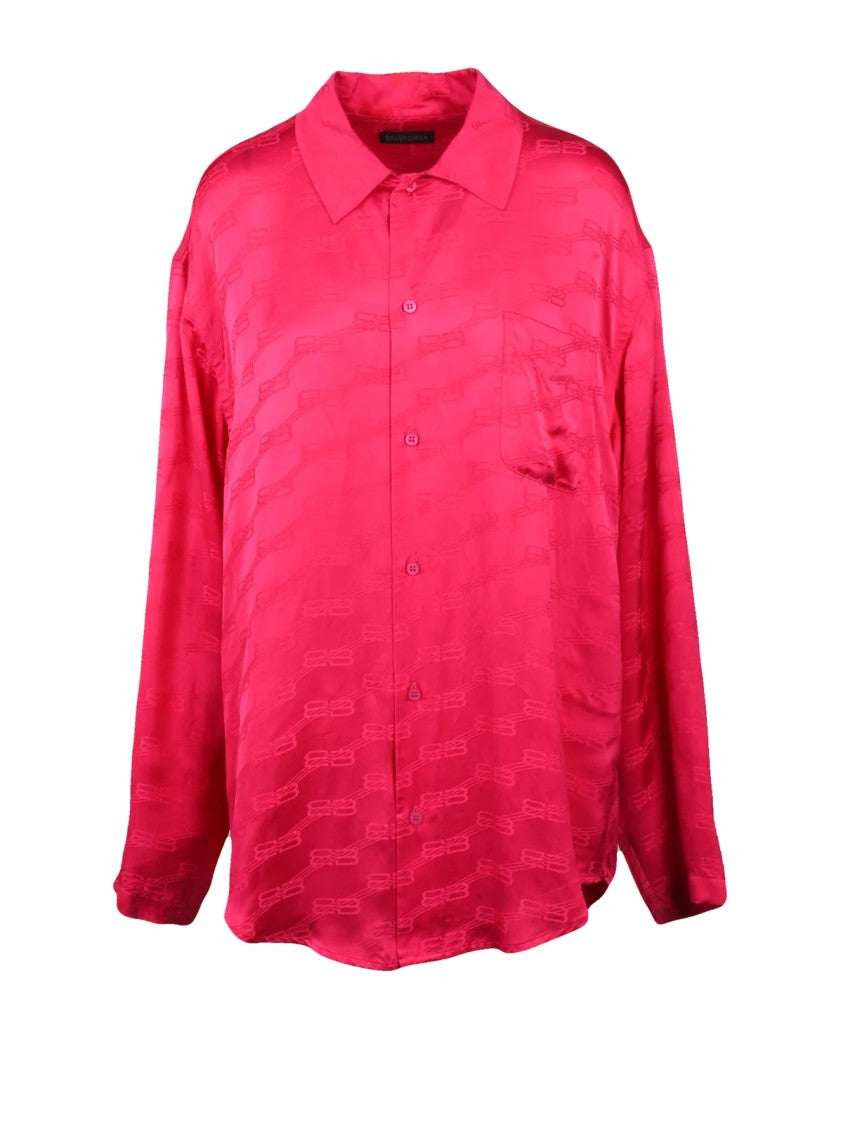 Balenciaga Oversize Shirt - Fuchsia