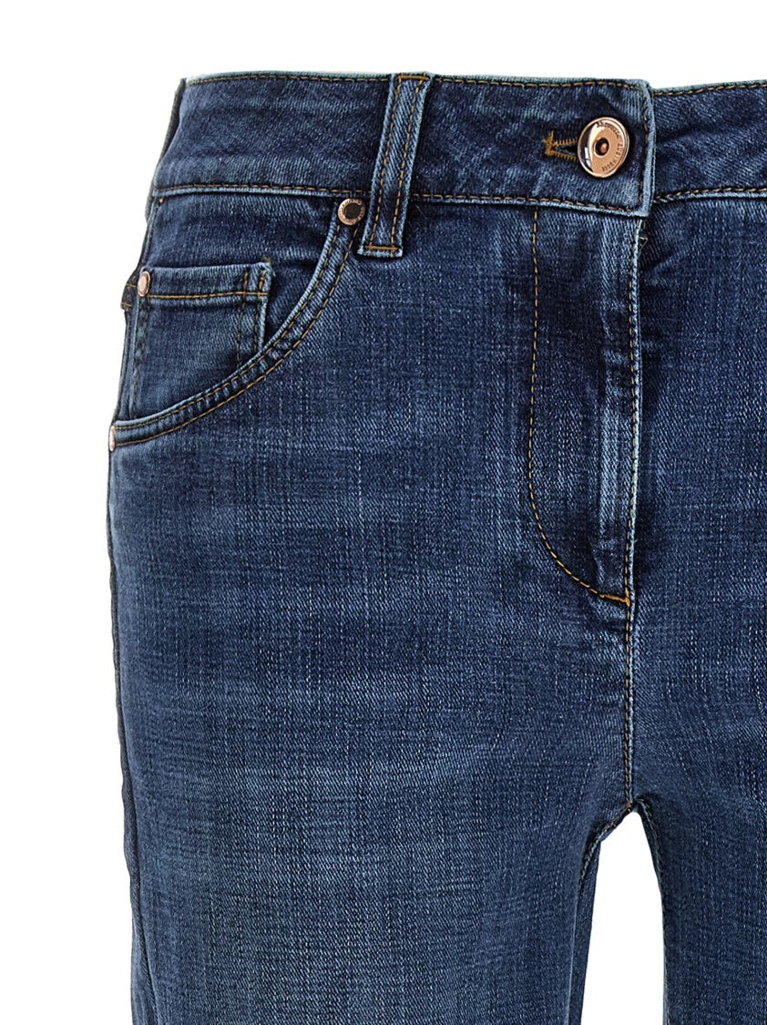 Brunello Cucinelli Stonewashed Stretch Cotton Denim Jeans