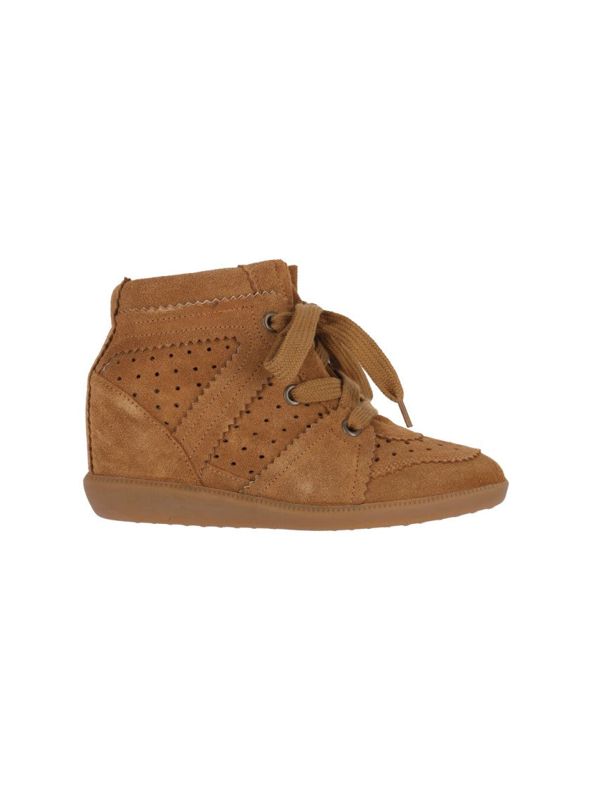 Isabel Marant "Bobbie" Wedge Sneakers Brown